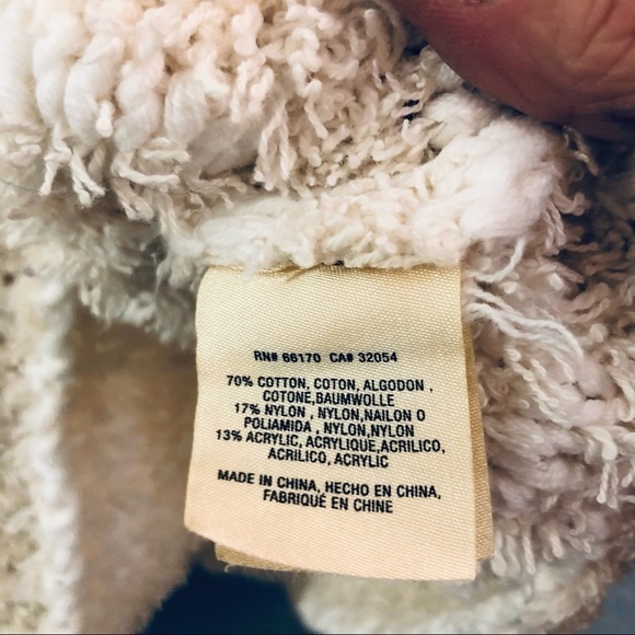 - Anthropologie white fluffy crew sweater - Picture 8 of 8